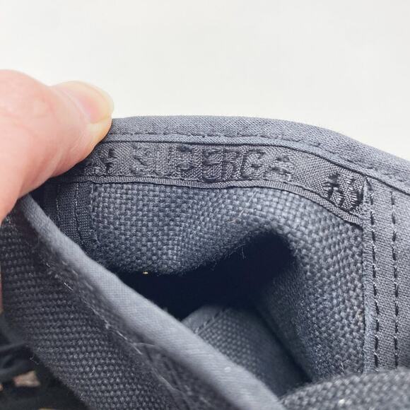 Superga Black Canvas Alpina Chunky Sole High Top Sneakers Women's Sz 36 Lace Up - Picture 8 of 12